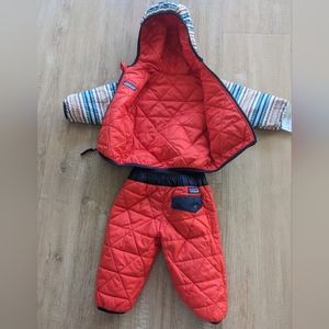 NWT Patagonia Infant Reversible Puffer Jacket + Pants Suit